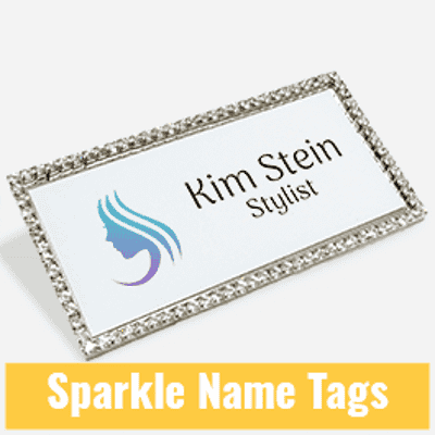 Sparkle Name Tags