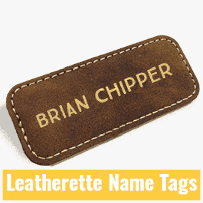 Leatherette Name Tags