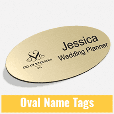 Oval Name Tags