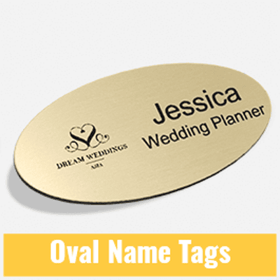 Oval Name Tags