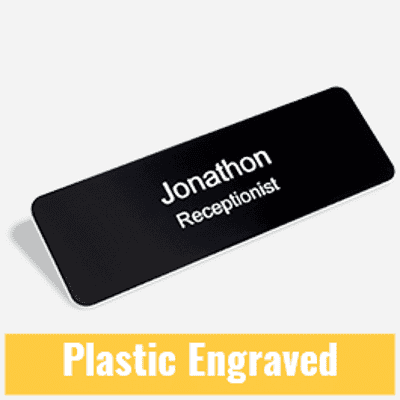  Plastic Engraved Name Tags