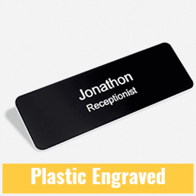 Plastic Engraved Name Tags