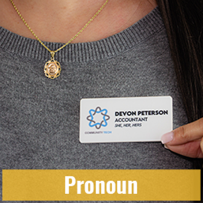 Pronoun Name Tags