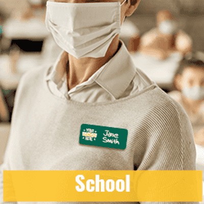 School Name Tags