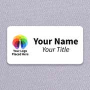 Custom Full Color Rectangle Name Tag - 1.5" x 3"