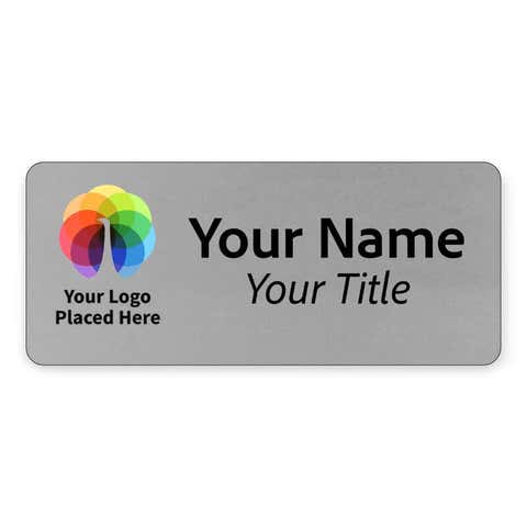 Full Color 1.5" x 3.5" Custom Name Tag