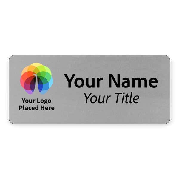 Full Color 1.5" x 3.5" Custom Name Tag