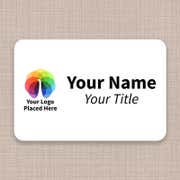 Custom Full Color Rectangle Name Tag - 2" x 3" 