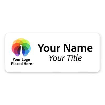 Full Color Custom 1.25" x 3" Name Tag - alternate view
