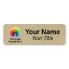 Custom Brushed Gold Name Tag - 1 x 3
