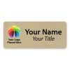 Custom Brushed Gold Name Tag - 1.5 x 3.5