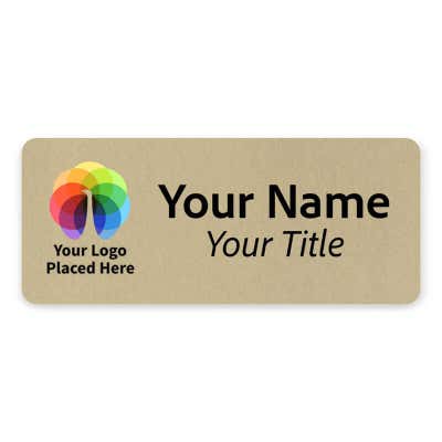 Gold Name Tag - 1.25 x 3