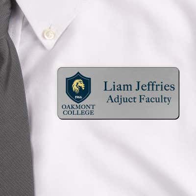 Custom Full Color 1.5" x 3.5" Name Tag - alternate view