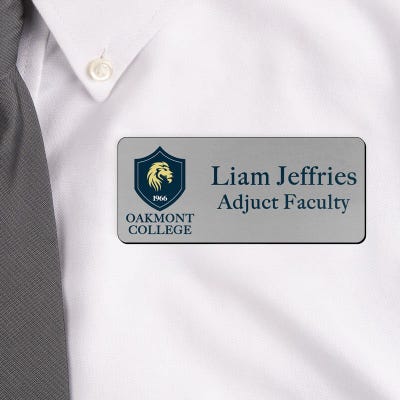 Custom Full Color 1.5" x 3.5" Name Tag - alternate view