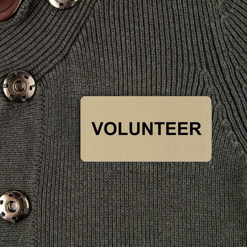 Volenteer Name Tag 