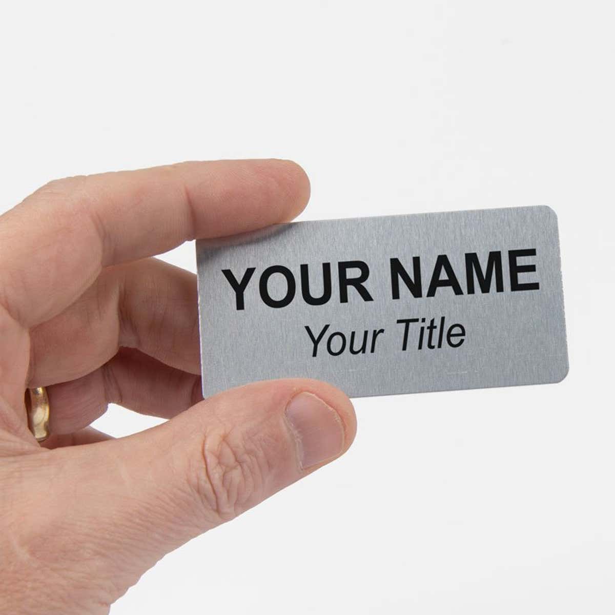 2 lined Name Tag 