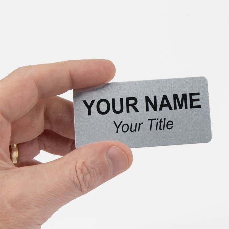 2 lined Name Tag 