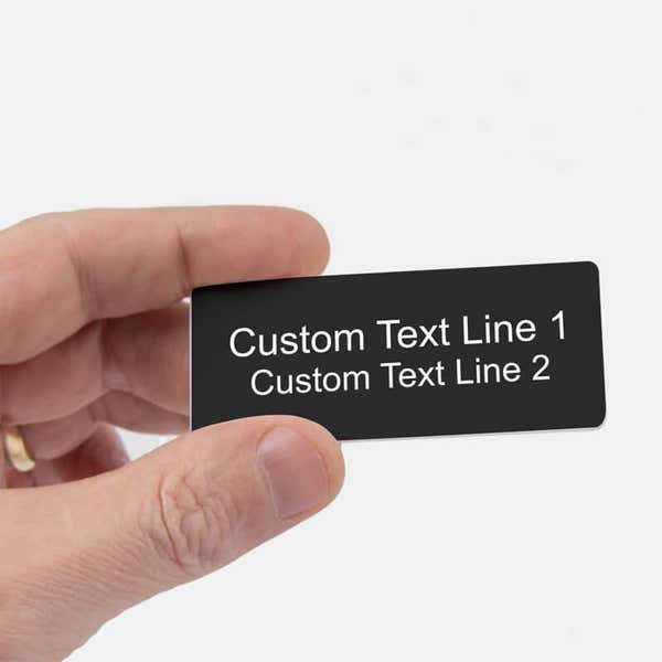 Custom Engraved Name Badge 