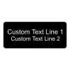 Laser Engraved Name Tag with 2 lines of Text