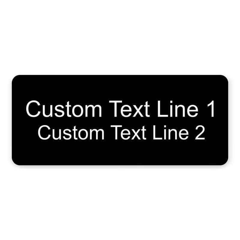 Laser Engraved Name Tag with 2 lines of Text