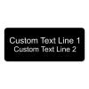 Laser Engraved Name Tag with 2 lines of Text