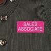 Custom Pink laser engraved name tag