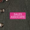 Custom Pink laser engraved name tag