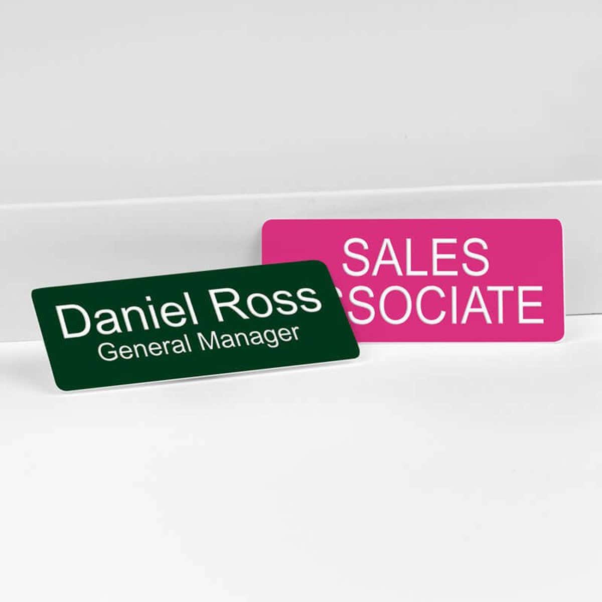 Choice your color for your engraved Name Badge