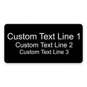 Custom 3 Line Laser Engraved Name Tag