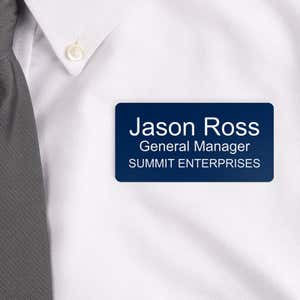 Custom Engraved Text only Name Tag
