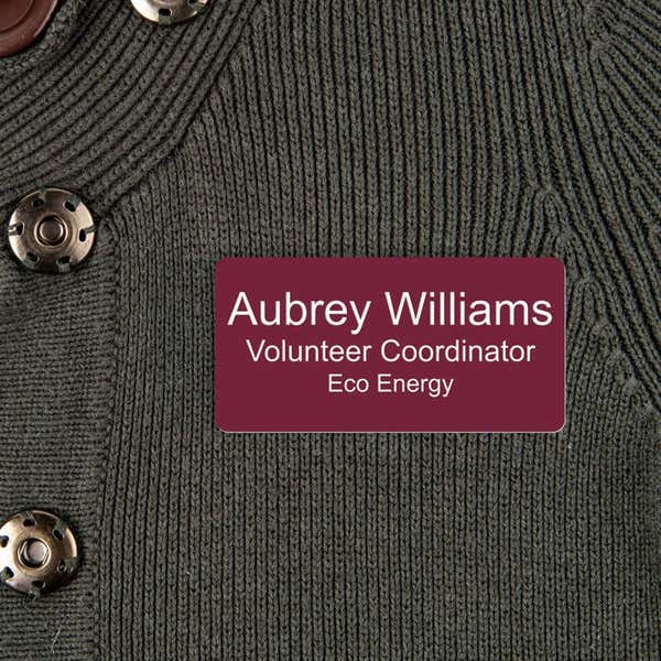 Engraved Pink Name Tag - Add your Text