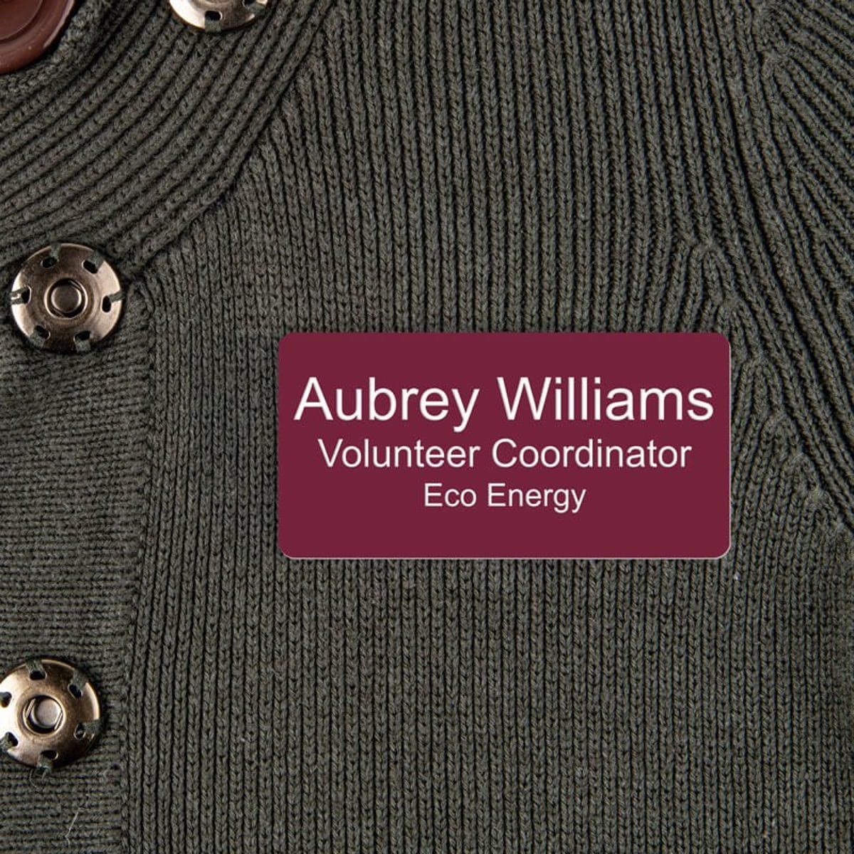 Engraved Pink Name Tag - Add your Text