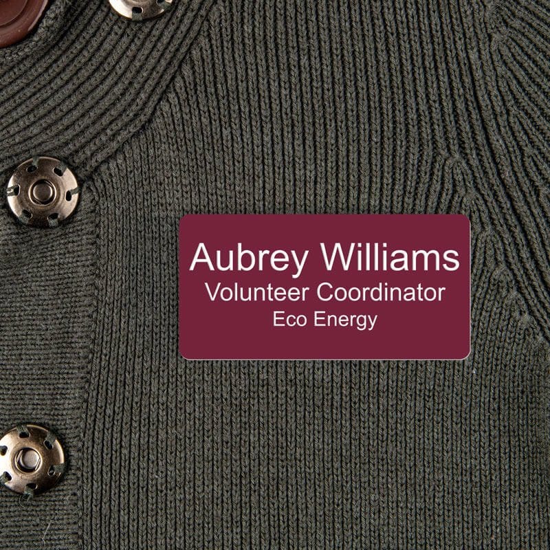 Engraved Pink Name Tag - Add your Text