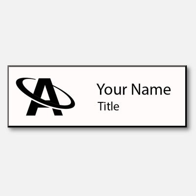 Laser Engraved 1" x 3.5" Name Tag - alternate view
