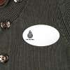 White Engraved Name tag with Logo