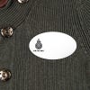 White Engraved Name tag with Logo