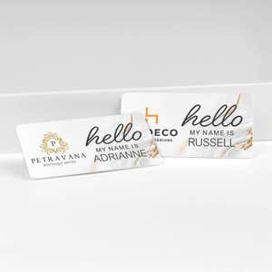 Hello Name Tag - Upload your logo and Customize 