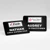 Upload your logo and add names to customize your name tag