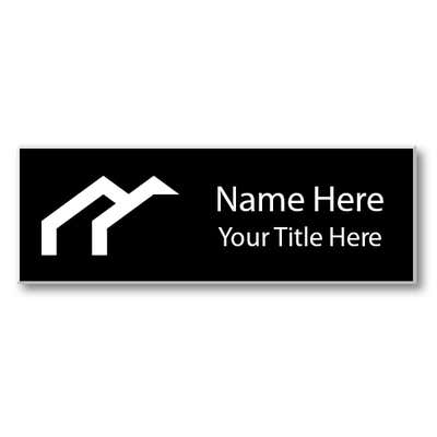 Laser Engraved 1.25" x 3.25" Name Tag - alternate view