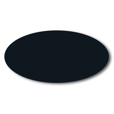 Black Chalkboard Reusable Oval Name Tag - alternate view