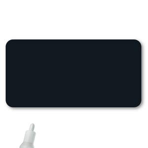 Reusable Chalkboard Black Rectangle Name Tag