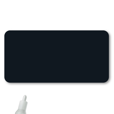 Reusable Chalkboard Black Rectangle Name Tag