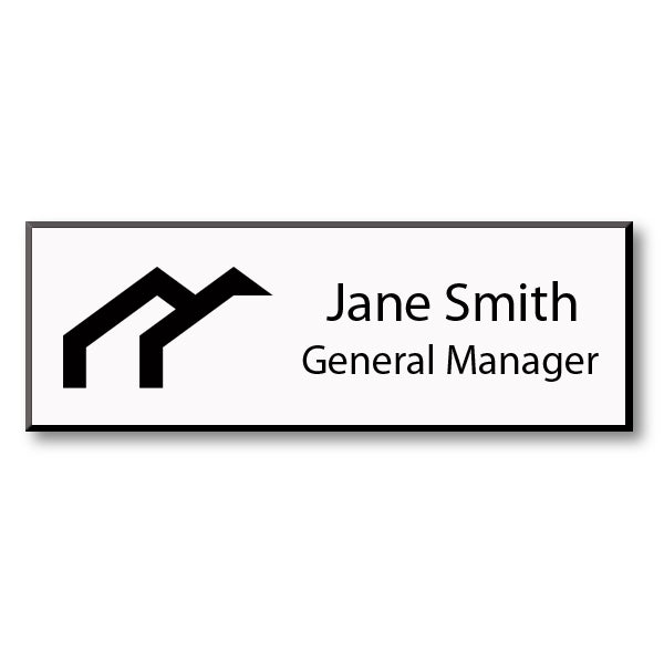 Laser Engraved Name Tag - 1.25" x 3.5"