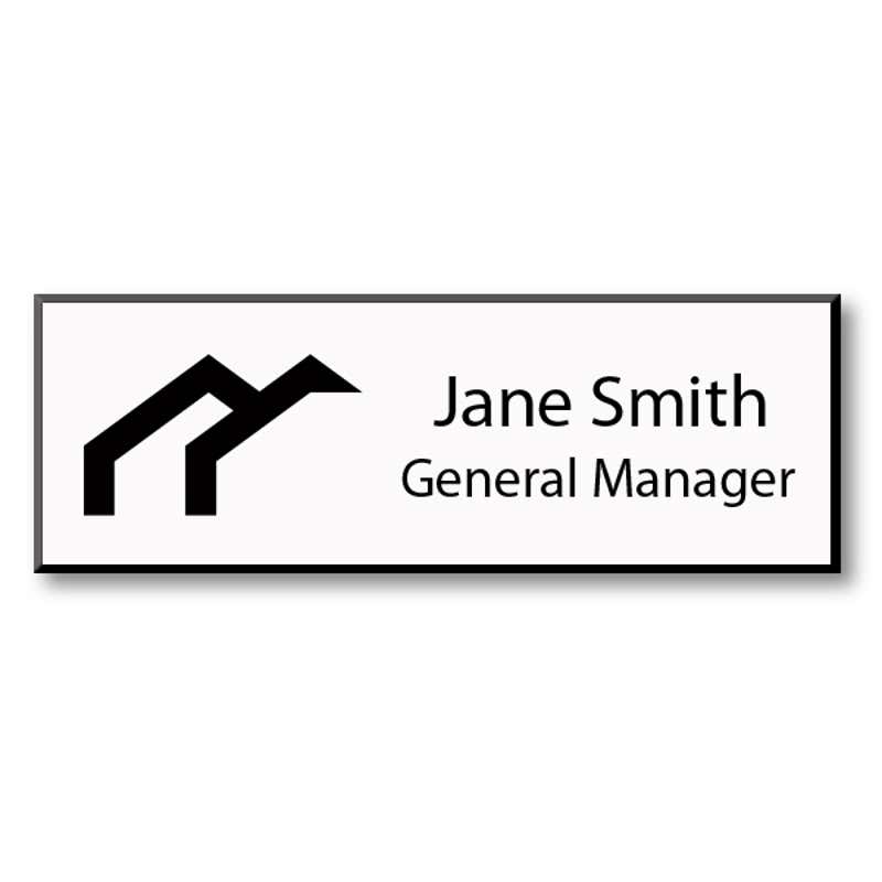 Laser Engraved Name Tag - 1.25" x 3.5"