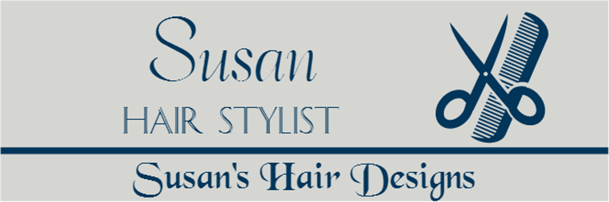 Comb and Scissors 3 Line Rectangle Hair Salon Name Tag