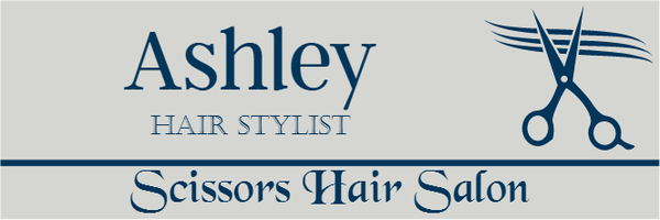 Salon 3 Line Rounded Rectangle Name Tag
