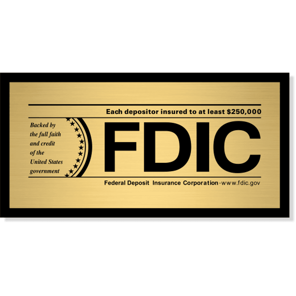 FDIC Sign for Banks & Finance