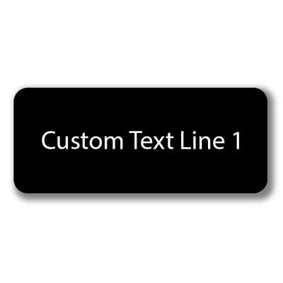 1 Line Laser Engraved Custom Name Badge