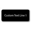 1 Line Laser Engraved Custom Name Badge