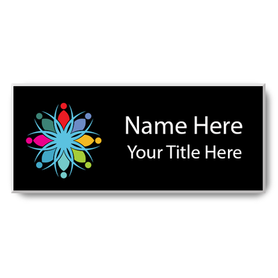 Magnetic Full Color Rectangle Name Tag